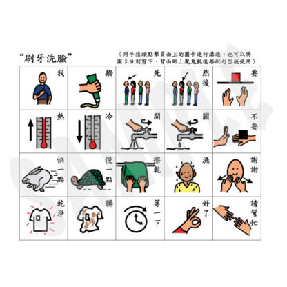 視覺提示語言表達溝通板|語言、溝通、認知、視覺圖卡：圖片 3
