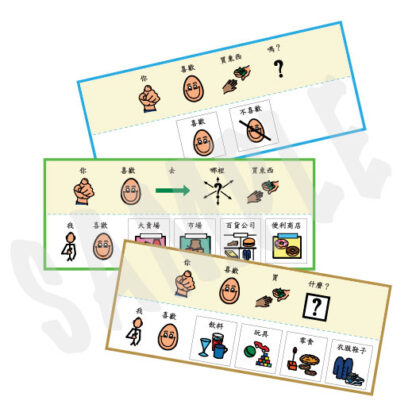 基本對話訓練溝通板|語言、溝通、認知、視覺圖卡：圖片 4