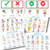 全套圖卡溝通板｜43頁。用於家庭、學校及醫院：圖片 2