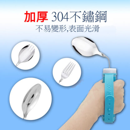 可彎曲加厚/防抖筷子/湯匙/適老人特殊需求/老人助食筷子/防抖餐具生活自助餐具/手部力量缺失人群使用：圖片 10