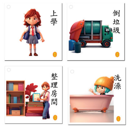 日常作息溝通卡｜溝通表達、視覺輔助、語言發展：圖片 3