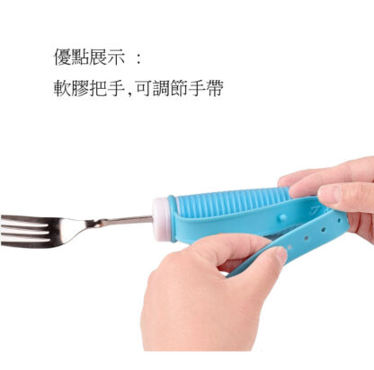 可彎曲加厚/防抖筷子/湯匙/適老人特殊需求/老人助食筷子/防抖餐具生活自助餐具/手部力量缺失人群使用：圖片 4