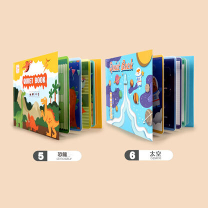 安靜粘貼書 | 貼紙書 | 兒童益智玩具 | 反覆粘貼書 | 3-6歲兒童安靜書：圖片 4
