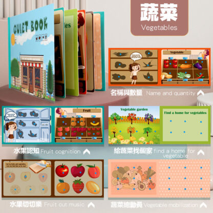 安靜粘貼書 | 貼紙書 | 兒童益智玩具 | 反覆粘貼書 | 3-6歲兒童安靜書：圖片 10