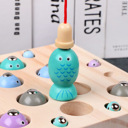 磁性釣魚玩具遊戲 | 玩具釣魚旅上遊戲 | 禮物適合 2 3 歲基礎 | 教育發展海洋動物和數字學習玩具：圖片 3