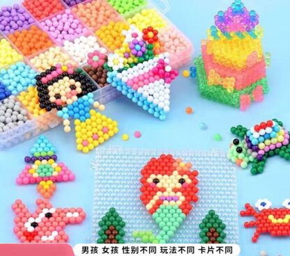 神奇水霧魔法珠diy手工製作魔力珠兒童水溶珠拼圖益智玩具：圖片 6