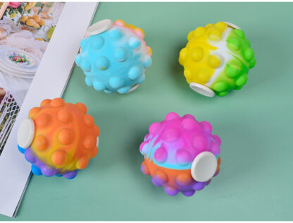 3D滅鼠先鋒解壓手指陀螺旋轉陀螺矽膠泡泡球按壓泡泡樂：圖片 2