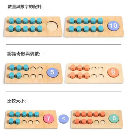 幼稚園10的算術與數與量教具(90張運算卡片) | 加減法算數十位計數器 | 兒童數學益智玩具：圖片 12