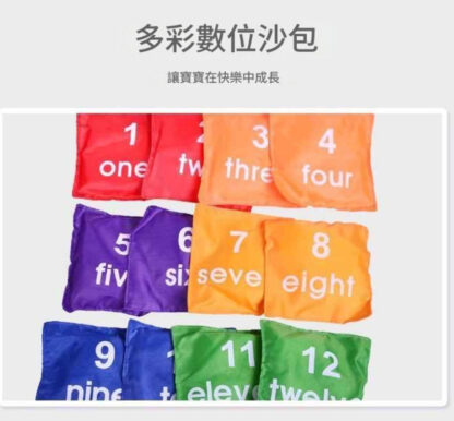 幼兒園戶外沙包｜幾何數字字母感統益智玩具｜小學生投擲遊戲器材：圖片 6