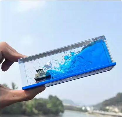 泰坦尼克號黑珍珠遊輪流體漂流瓶郵輪永不翻船漂流瓶桌面小擺件