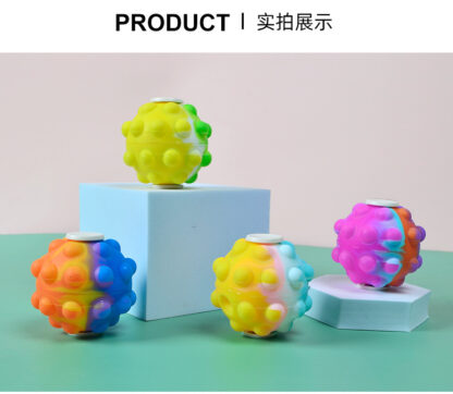 3D滅鼠先鋒解壓手指陀螺旋轉陀螺矽膠泡泡球按壓泡泡樂：圖片 14