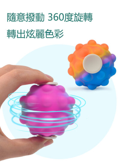 3D滅鼠先鋒解壓手指陀螺旋轉陀螺矽膠泡泡球按壓泡泡樂：圖片 15