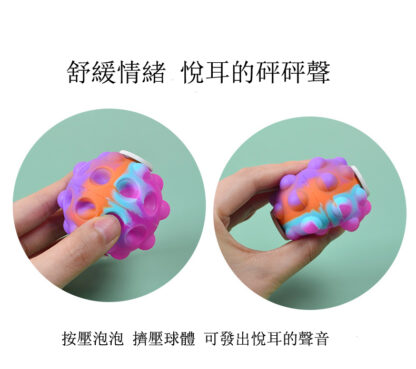 3D滅鼠先鋒解壓手指陀螺旋轉陀螺矽膠泡泡球按壓泡泡樂：圖片 8