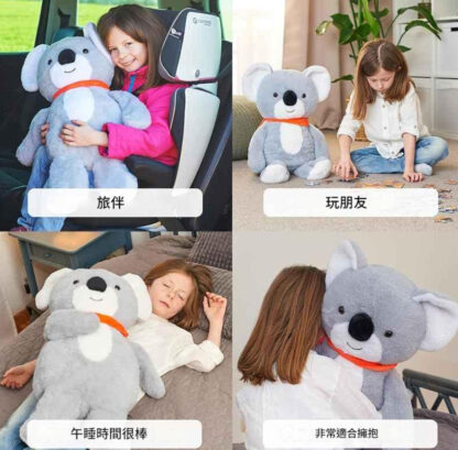 可愛動物加重無尾熊玩偶 1.4公斤| 感官療癒毛絨抱枕安撫玩具：圖片 2