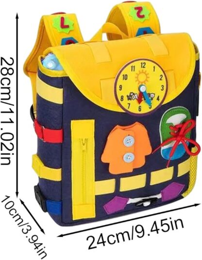 多功能感統學習背包 |幼兒園益智玩具，便攜式多功能幼兒學習活動：圖片 4
