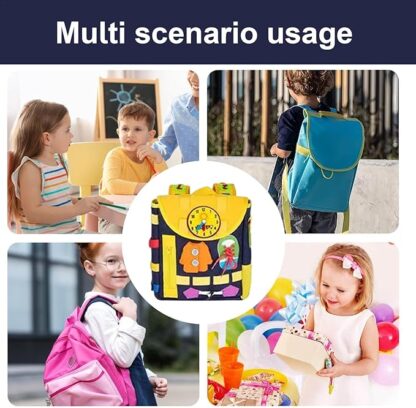 多功能感統學習背包 |幼兒園益智玩具，便攜式多功能幼兒學習活動：圖片 6