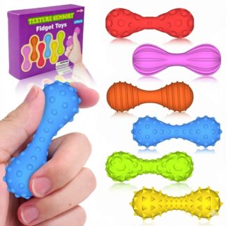 6入 感官觸覺舒壓棒 捏捏樂 解壓玩具 專注力訓練 ADHD 自閉症 兒童早教 感覺統合 辦公室舒壓小物 聖誕禮物