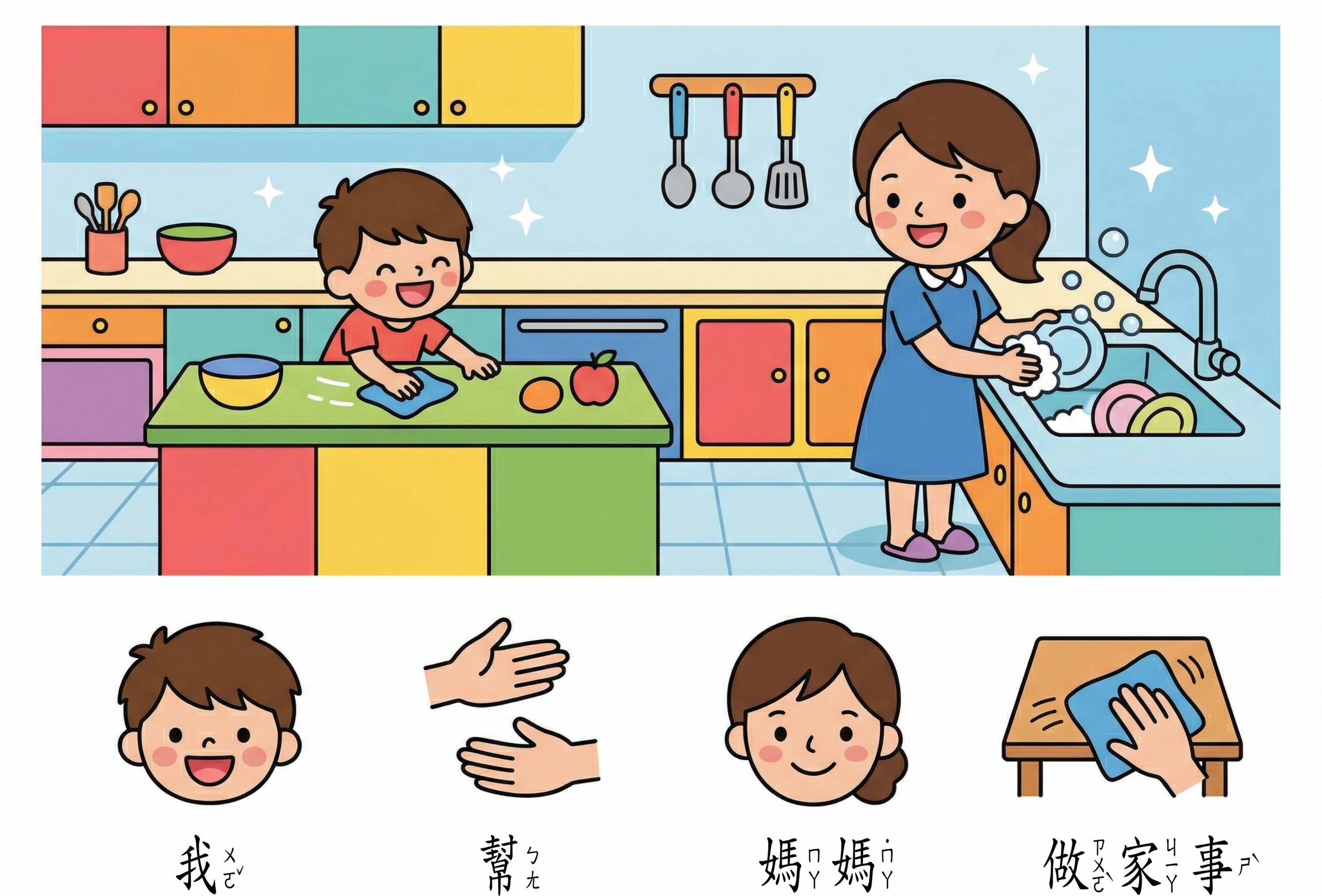 句型拆分卡 幼兒語言表達訓練:圖片 8