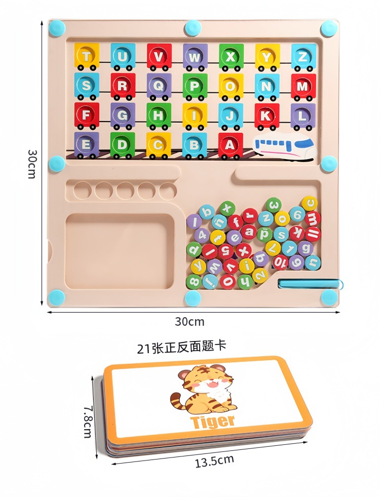 多合一磁性字母運筆迷宮板:圖片 7